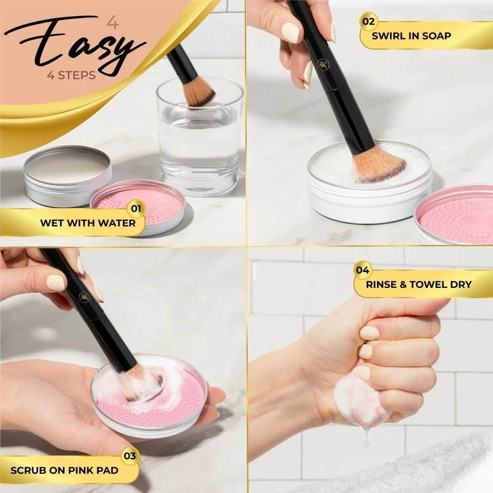 Brush Cleaner Set for Brushes & Sponges- Professional Makeup Brush Cleaner